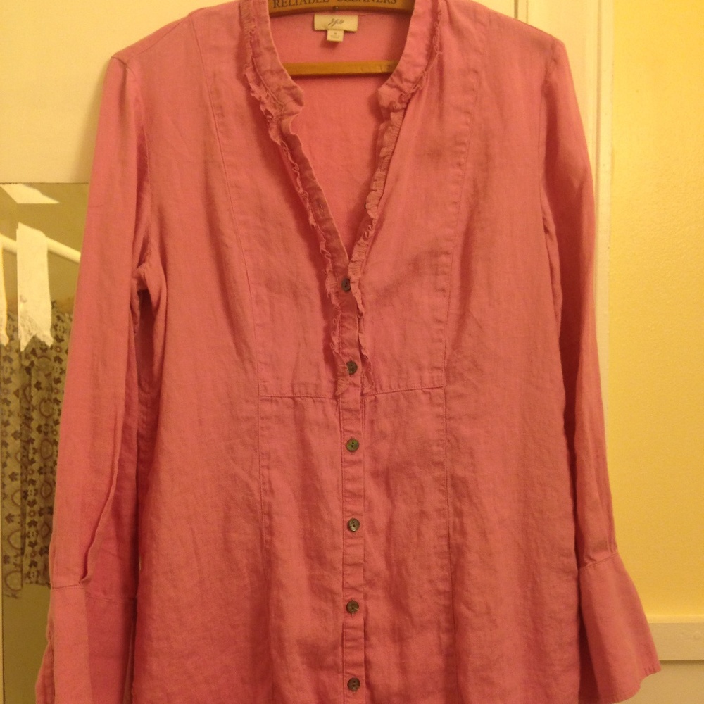 J.Jill linen long sleeve tunic Small